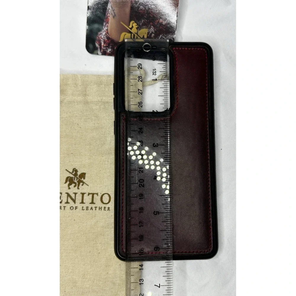 Venito Handcrafted Leather Phone Case Samsung Galaxy Brown Italy